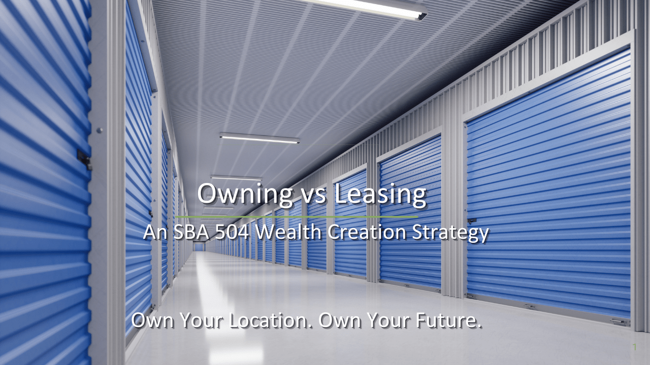 sba loan for self storage facilities